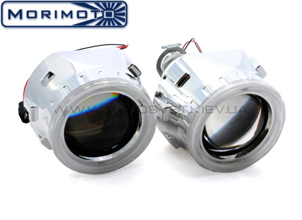 Біксенонові лінзи G5 Morimoto Mini з ангельскими глазками