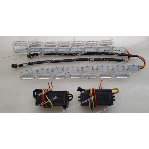 Гнучкі денні ходові вогні DRL CRYSTAL с поворотом.