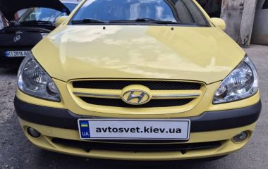 Полірування та бронювання фар Hyundai Getz