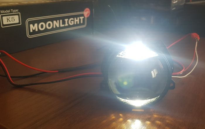 Светодиодные Bi-Led линзы Moonlight K5 (ДХО+поворот)