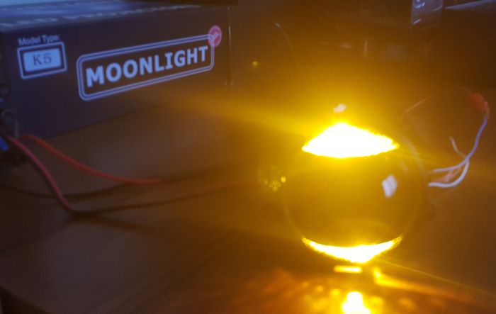 Светодиодные Bi-Led линзы Moonlight K5 (ДХО+поворот)