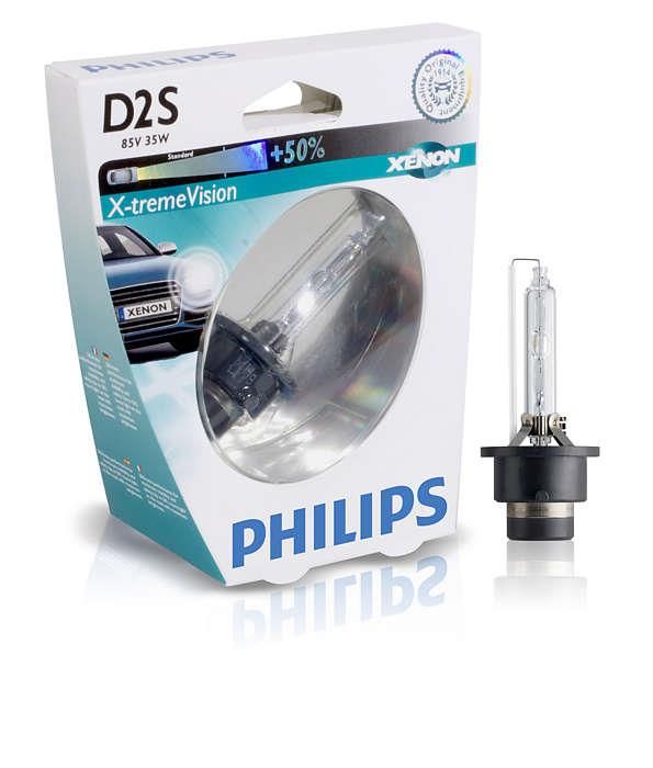 Ксенонова лампа Philips D2S X-tremeVision 4800K (блістер)