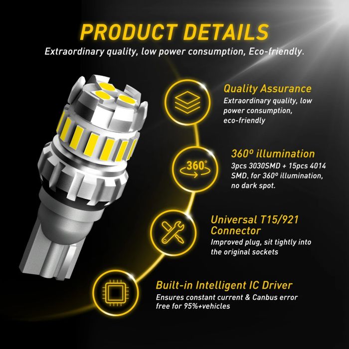 Світлодіодна лампа T15, W16W, Canbus led